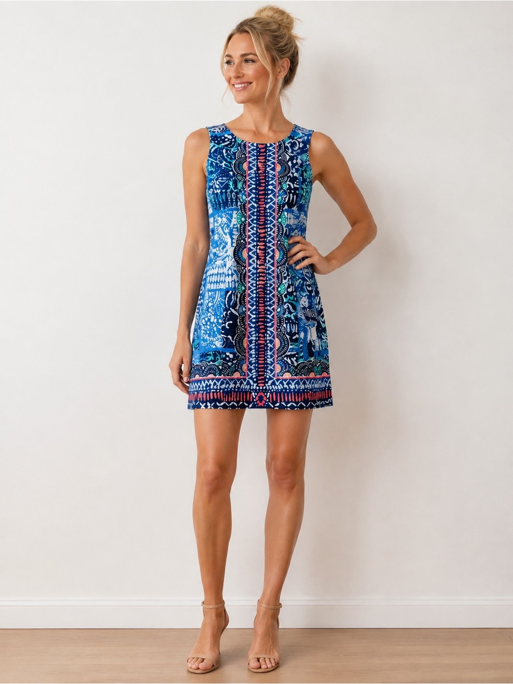 Lilly Pulitzer Printed Cotton Shift Dress Women’s Lined Colorful